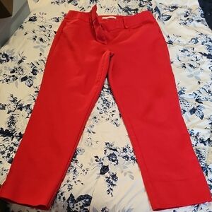Loft Riveria Julie Fit Vibrant Red Crop Trousers